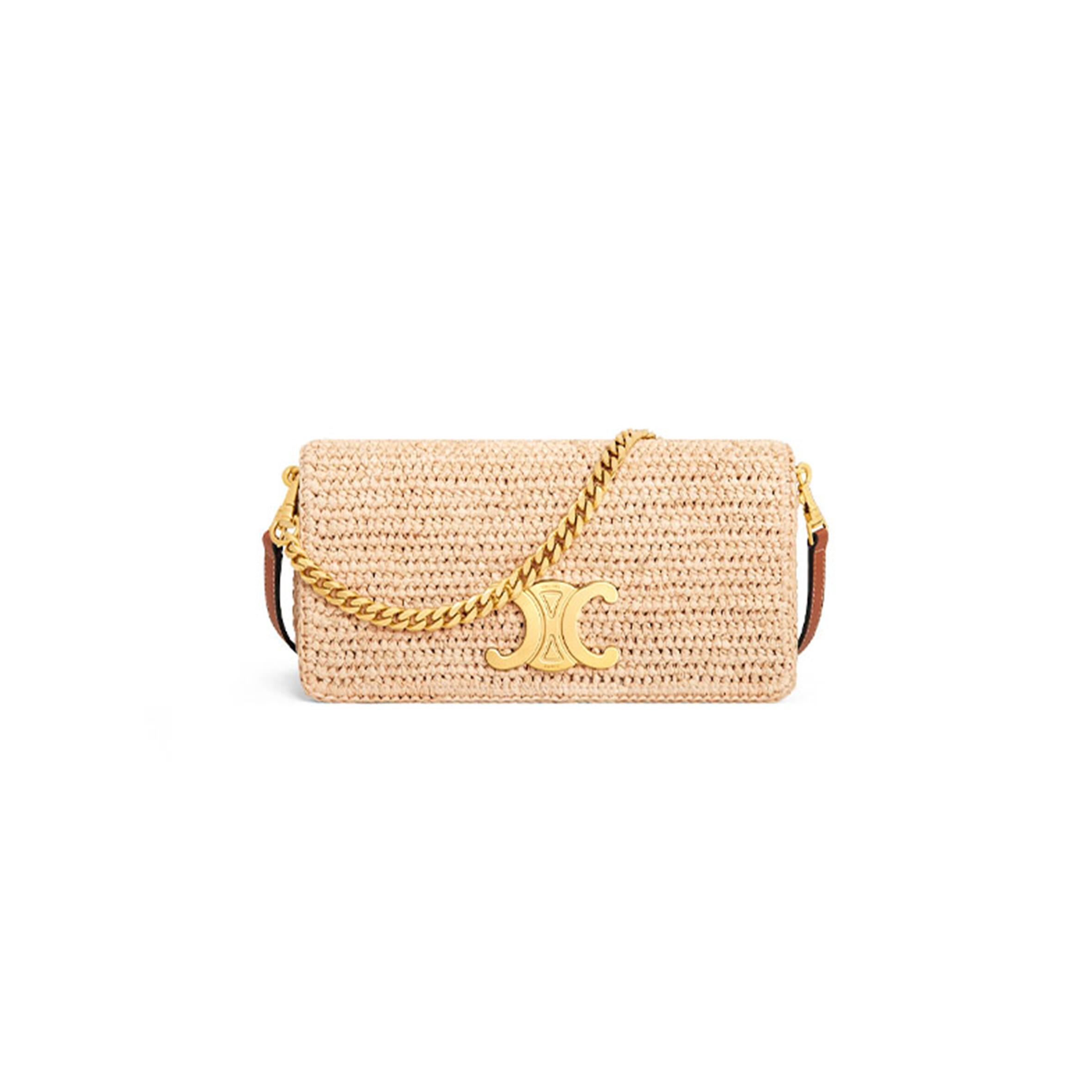 CELINE MULTIPOCHETTE IN RAFFIA 10M432FWI.02NT (23*11*4cm)